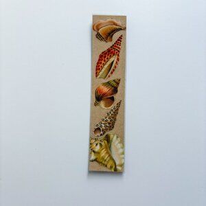 Handmade Shell Collage Bookmark